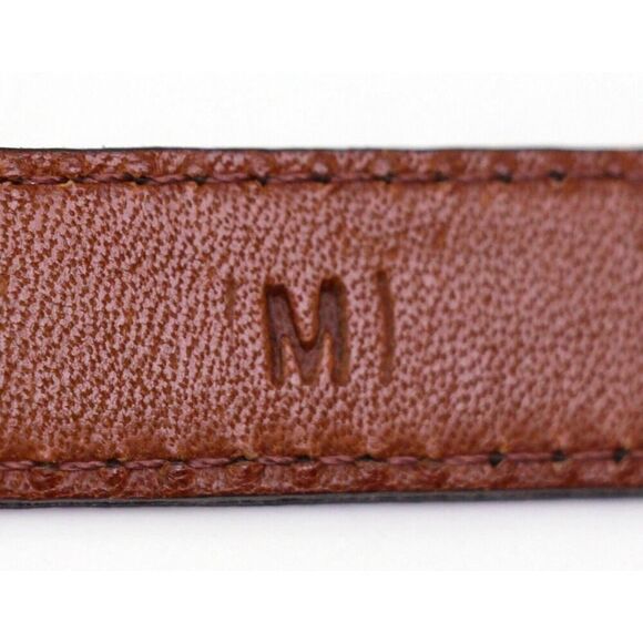 GUESS BROWN REAL LEATHER SNAKE PRINT 5/8"Wd SKINNY CASUAL WOMEN'S BELT Sz M(83T - Picture 9 of 16